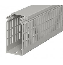 Кабель-канал перфорированный LKV N 100x50x2000 мм ПВХ серый RAL7030  6178437  OBO Bettermann
