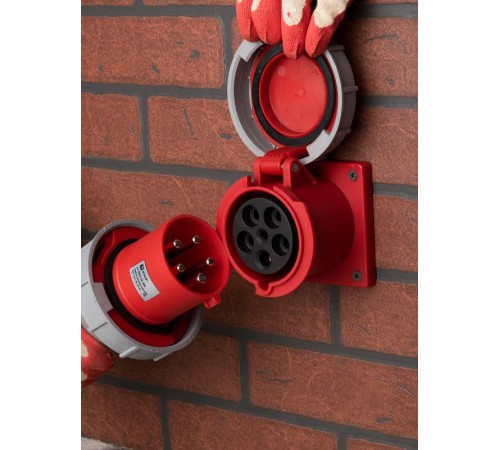 Розетка стационарная внутренняя 3352 3Р+РЕ+N 63А 380В IP67 EKF PROxima  ps-3352-63-380  EKF