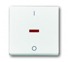 Клавиша для механизма 1-клавишного выкл./перекл./кнопки, "I/O", серия solo/future, цвет davos/альпийский белый  1751-0-2750   2CKA001751A2750  ABB