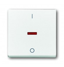 Клавиша для механизма 1-клавишного выкл./перекл./кнопки, "I/O", серия solo/future, цвет davos/альпийский белый  1751-0-2750   2CKA001751A2750  ABB