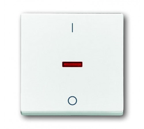 Клавиша для механизма 1-клавишного выкл./перекл./кнопки, "I/O", серия solo/future, цвет davos/альпийский белый  1751-0-2750   2CKA001751A2750  ABB