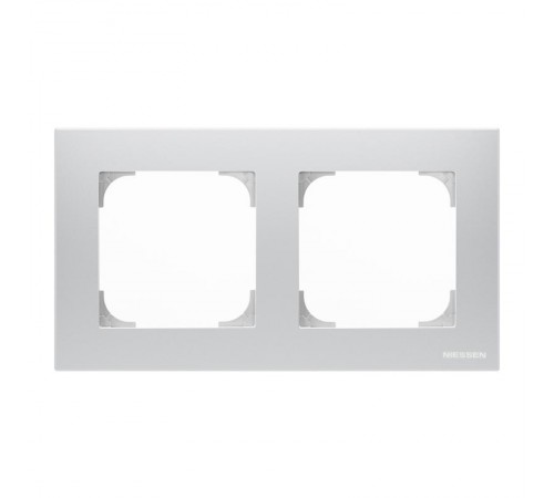 Рамка 2-постовая, серия SKY, цвет серебристый алюминий2CLA857200A1301 ABB