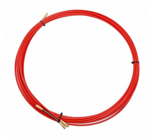 Протяжка кабельная (мини УЗК в бухте), стеклопруток, d=3,5 мм 10 м красная  47-1010  REXANT