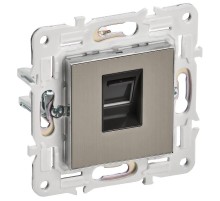 SKANDY Розетка компьютерная RJ45 кат.6 SK-K02N никель  SK-K10-2-K50  IEK