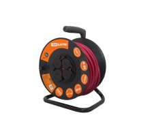 Удлинитель силовой УКз16-004  (IP44 4 места/30м КГ 3х1,5 пласт. катушка)  SQ1301-0544  TDM