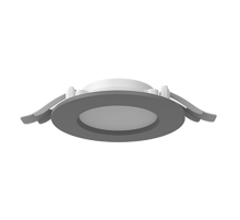 Cветильник светодиодный ДВО DL-01 Slim 100мм 10Вт 4000К круглый 120x37мм IP65/40 RAL7045 серый муар  V1-RF-70011-10000-6501040  VARTON