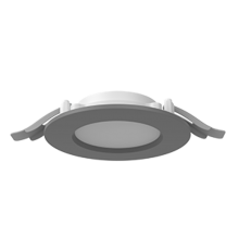 Cветильник светодиодный ДВО DL-01 Slim 100мм 10Вт 4000К круглый 120x37мм IP65/40 RAL7045 серый муар  V1-RF-70011-10000-6501040  VARTON
