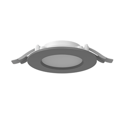 Cветильник светодиодный ДВО DL-01 Slim 100мм 10Вт 4000К круглый 120x37мм IP65/40 RAL7045 серый муар  V1-RF-70011-10000-6501040  VARTON