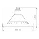 Лампа светодиодная AR111-UNIT-GU10-15W-DIM Warm3000 (WH, 24 deg, 230V)  026867  Arlight