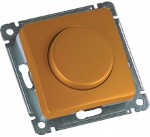 Светорегулятор (диммер) скрытой установки, поворотно-нажимного типа, механизм, цвет золото  ДС-315-472-07  HEGEL