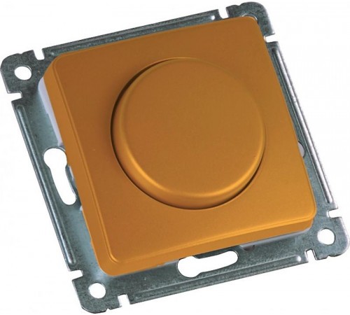 Светорегулятор (диммер) скрытой установки, поворотно-нажимного типа, механизм, цвет золото  ДС-315-472-07  HEGEL