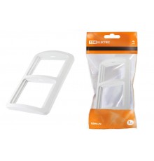 Рамка 2-ая горизонтальная белая "Валдай"   SQ1804-0017  TDM