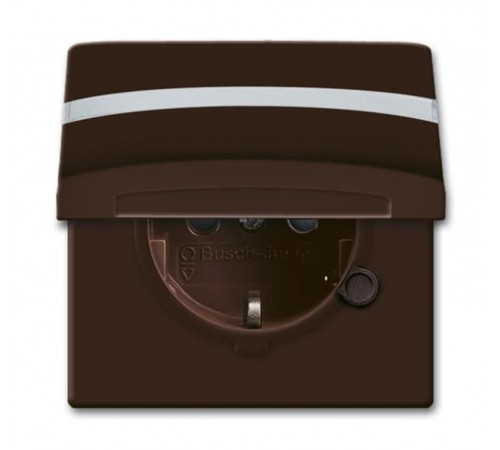 Розетка SCHUKO, 20 EUGKBN-31-101, c полем для надписи, с крышкой, со шт.,Allwetter44,IP44,коричневая,16А, 250В.  2064-0-0298   2CKA002064A0298  ABB