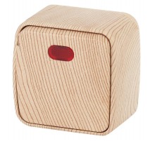 3-102-11 Intro Выключатель с подсветкой, 10А-250В, IP20, ОУ, Polo, сосна  Б0036103  Intro