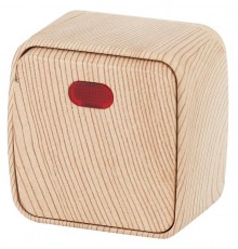 3-102-11 Intro Выключатель с подсветкой, 10А-250В, IP20, ОУ, Polo, сосна  Б0036103  Intro