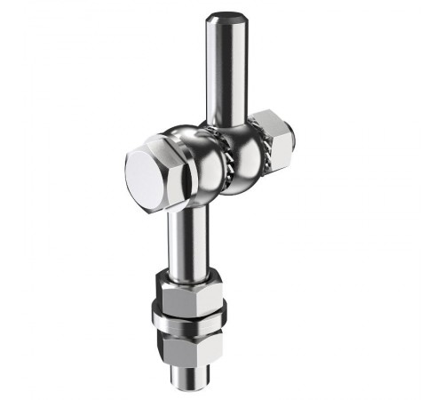 Кронштейн выравнивания для молниеприемника L=1-4м IEK  ZML10D-MB-06-04  IEK