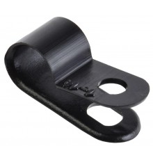 Скоба крепежная 6мм нейлоновая черная (50шт)  USK11-06-050-K02  IEK