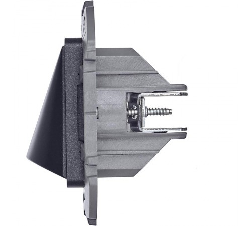 Inspiria Антрацит Вывод кабеля с зажимом для крепления  673893  Legrand
