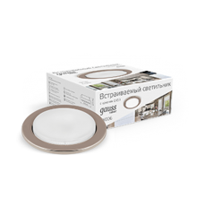 Светильник точечный встраиваемый под лампу Tablet GX006 Титан, GX53  GX006  Gauss