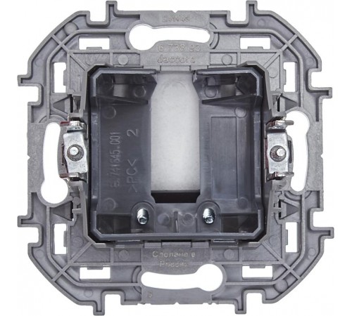 Inspiria Антрацит Вывод кабеля с зажимом для крепления  673893  Legrand