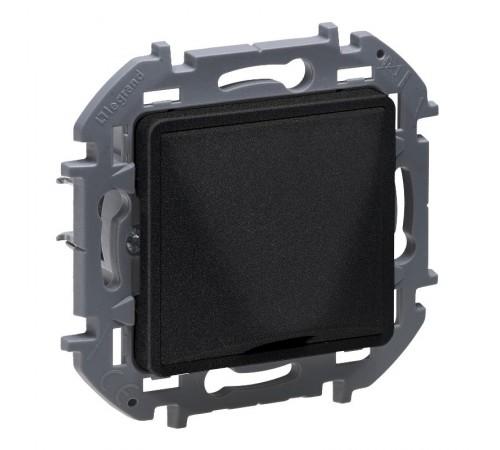 Inspiria Антрацит Вывод кабеля с зажимом для крепления  673893  Legrand