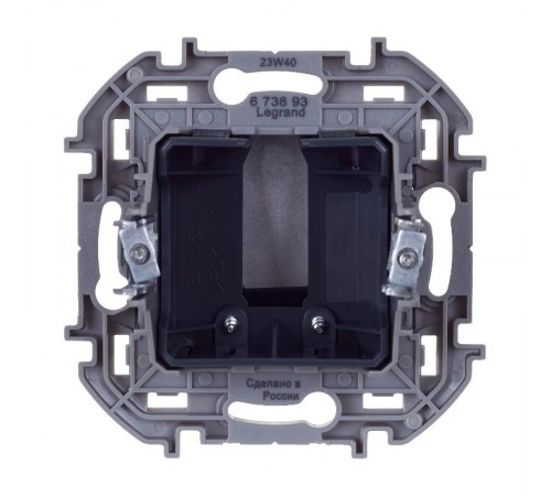 Inspiria Антрацит Вывод кабеля с зажимом для крепления  673893  Legrand