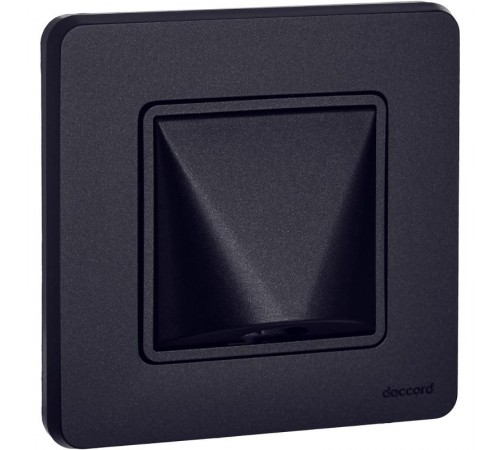 Inspiria Антрацит Вывод кабеля с зажимом для крепления  673893  Legrand