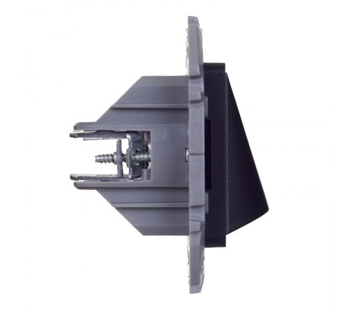 Inspiria Антрацит Вывод кабеля с зажимом для крепления  673893  Legrand