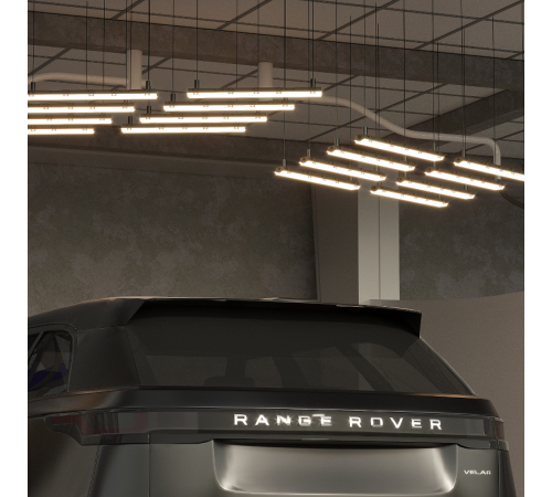 Светильник светодиодный промышленный линейный СПП-Т8-G13 LITE 220-230V IP65 665*85*55мм для LED ламп 2х600мм 1/16  909437260  Gauss