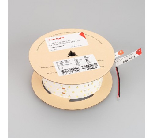 Лента светодиодная RT-A350-58mm 24V Warm3000 (36 W/m, IP20, 2835, 2.5m) (arlight, Открытый)  020390(2)  Arlight