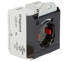 Комплектующий блок для кнопок - Osmoz - для комплектации - без подсветки - под винт - 2НЗ+3-постовой монтажный адаптер  022973  Legrand