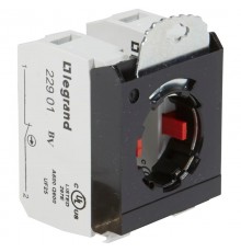 Комплектующий блок для кнопок - Osmoz - для комплектации - без подсветки - под винт - 2НЗ+3-постовой монтажный адаптер  022973  Legrand