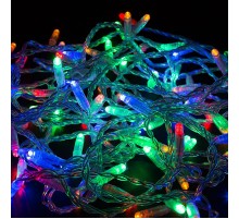 Гирлянда Нить 10м, постоянное свечение, прозрачный ПВХ, 230В, цвет: Мультиколор  305-189  NEON-NIGHT