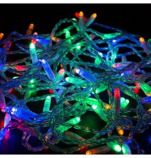 Гирлянда Нить 10м, постоянное свечение, прозрачный ПВХ, 230В, цвет: Мультиколор  305-189  NEON-NIGHT