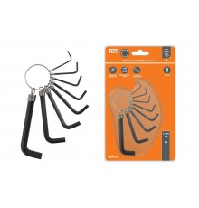 Набор ключей "HEX" на кольце 8 шт.: 1.5 - 8 мм, углеродистая сталь, блистер "Гранит" TDМ  SQ1020-0203  TDM