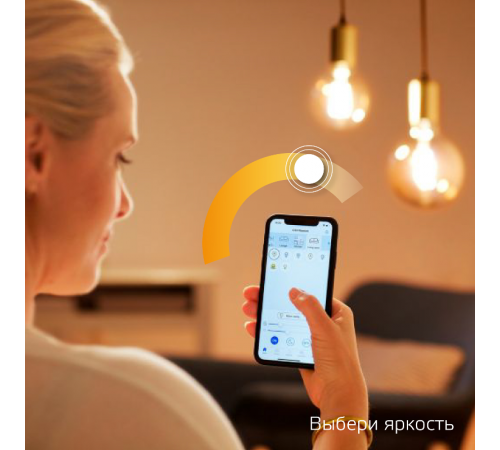 Лампа светодиодная филаментная Smart Home DIM E14 C35 4,5 Вт 1/10/40  1230112  Gauss