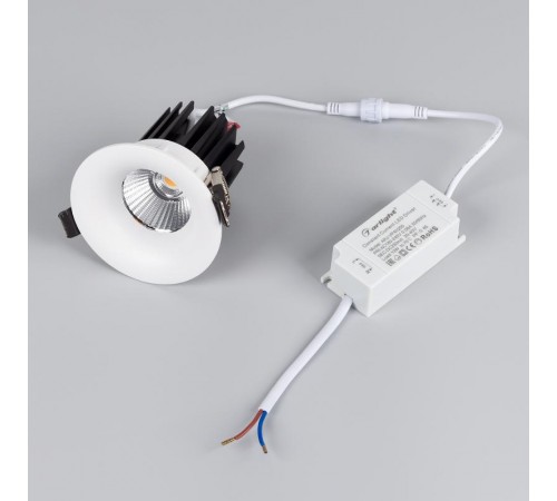 Светильник MS-FOGGY-BUILT-R86-10W Warm3000 (WH, 36 deg, 230V) (Arlight, IP54 Металл, 5 лет)   044610  Arlight                               