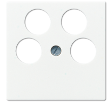 Крышка для SAT-TV-розетки с 4-мя гнездами; белая A561-4SAT2WW Jung