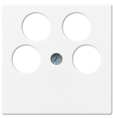 Крышка для SAT-TV-розетки с 4-мя гнездами; белая A561-4SAT2WW Jung