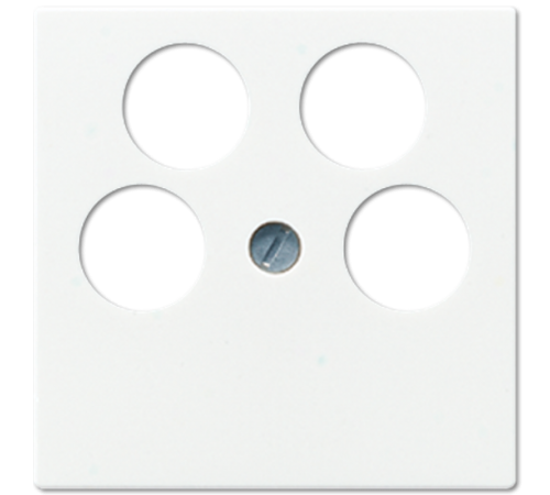 Крышка для SAT-TV-розетки с 4-мя гнездами; белая A561-4SAT2WW Jung