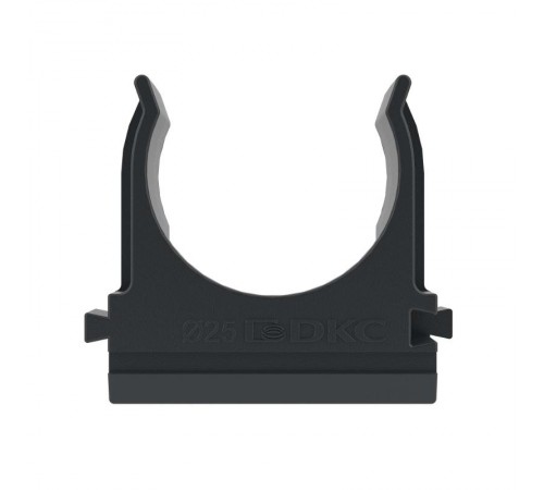 Держатель с защелкой, д.25мм, черный  51025N  DKC
