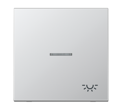 Клавиша для контрольного выключателя с подсветкой и символом "свет"; алюминий  AL2990KO5L  Jung