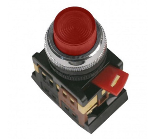 Кнопка ABLFP-22 красный d22мм неон/240В 1з+1р   BBT20-ABLFP-K04  GENERICA