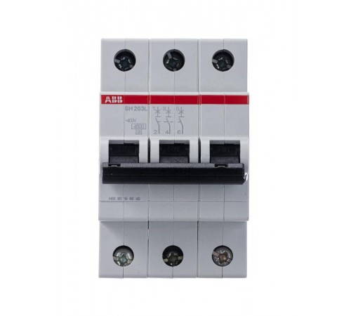 Выключатель автоматический трехполюсный SH203L 10А C 4,5кА (SH203L C10)  2CDS243001R0104  ABB