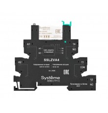 Релейный модуль 1CO, 6A, 60В DC, push-in зажим  SSL1PRFU  SE