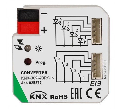 INTELLIGENT ARLIGHT Конвертер KNX-309-4DRY-IN (BUS)  025679  Arlight