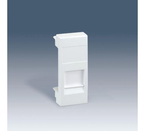 Simon 82 Адаптер со шторками на 1 коннектор SYSTIMAX (UTP), узкий модуль, 82С, слоновая кость  82585-61  Simon