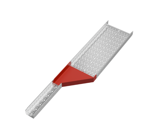 Переходник правый 100х150-500 мм "ПЛЮС" HD  PDplus100-150-500-R HD   КМ-профиль