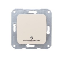 DEA Переключатель 1кл прох. (инд) с/у 10А мех. Беж  KR-78-0236  Kranz