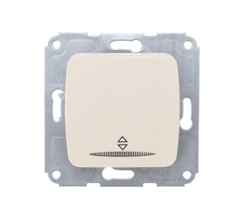 DEA Переключатель 1кл прох. (инд) с/у 10А мех. Беж  KR-78-0236  Kranz